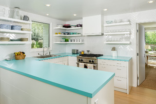 75 Turquoise Kitchen Ideas You'll Love - January, 2024