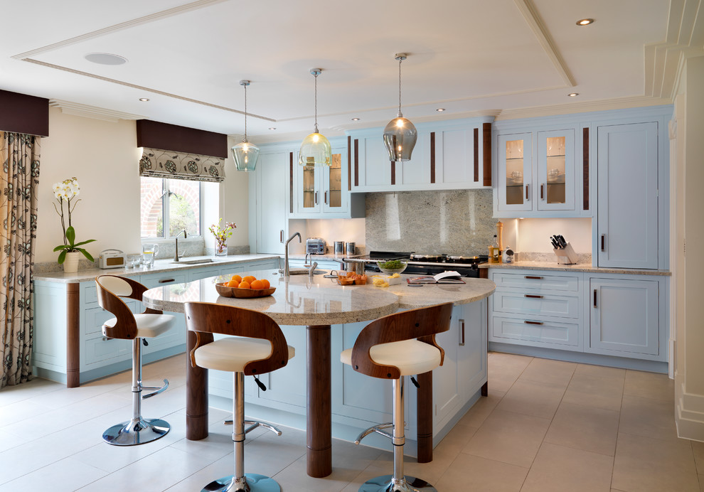 Example of a large transitional kitchen design in Essex