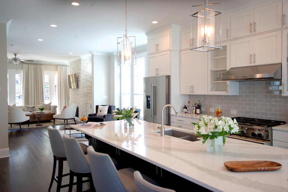 Atlanta A Sophisticated Bachelor Pad Transitional Kitchen