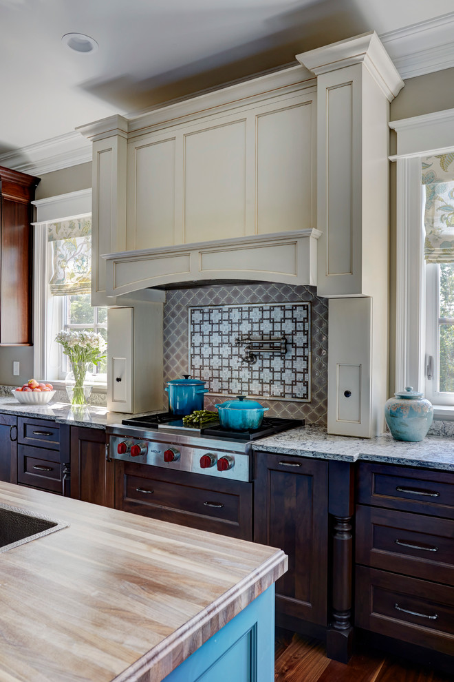 Award Winning Blue Kitchen Traditional Kitchen Huntington by