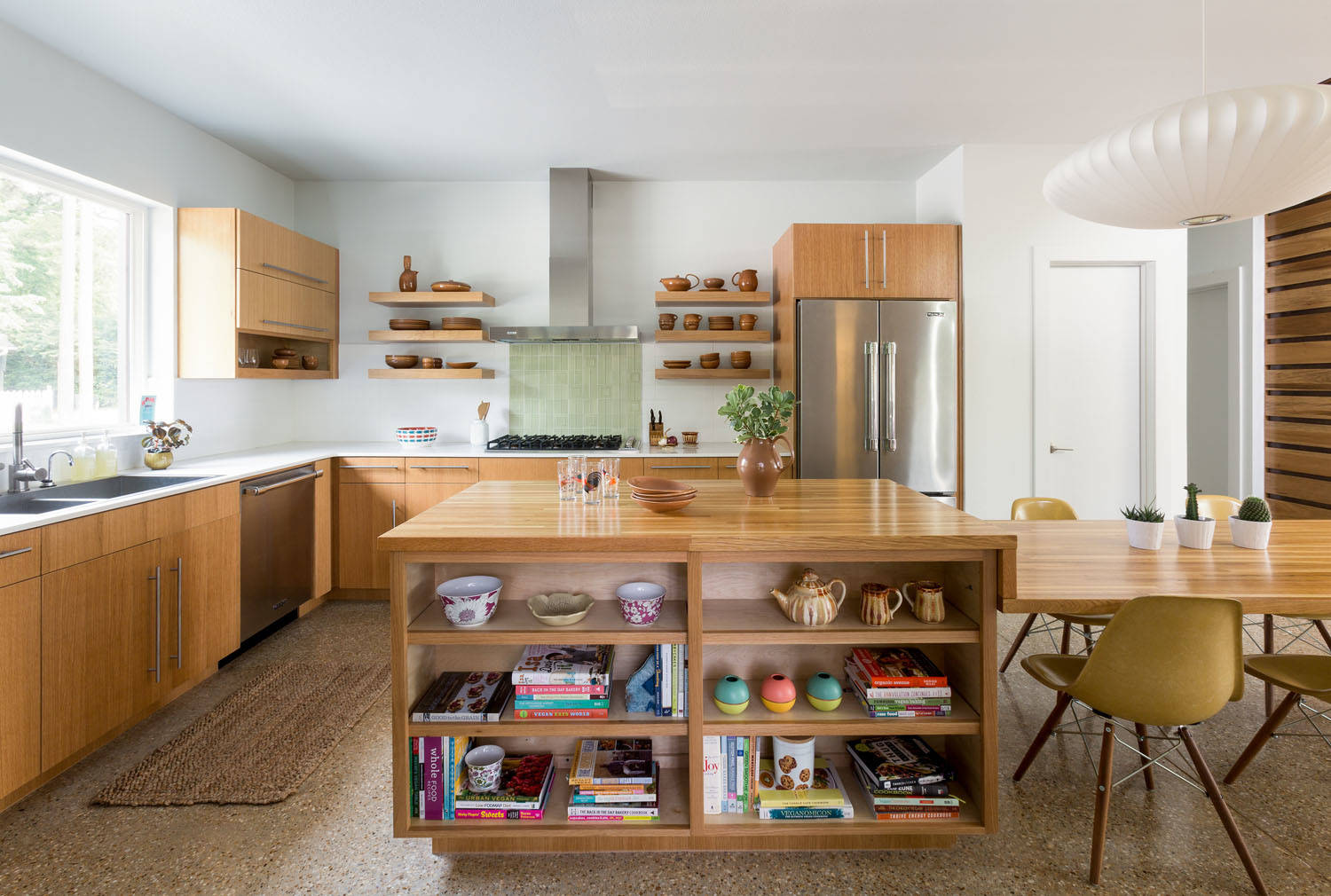 Kitchen Island With Seating Custom Wood Island Butcher Block Mid Century  Modern Butcher Block Island Kitchen Furniture 