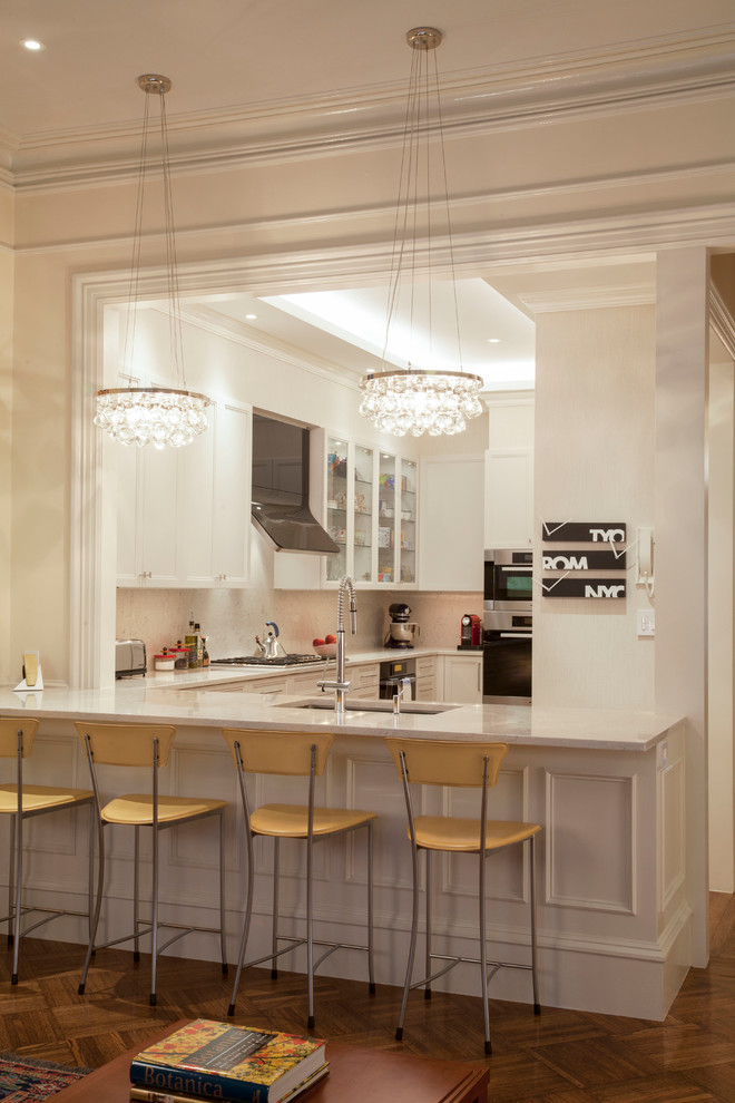 Inspiration for a classic kitchen in Boston.