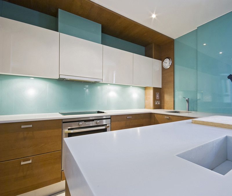 Back Painted Glass Backsplashes Contemporary Kitchen Vancouver