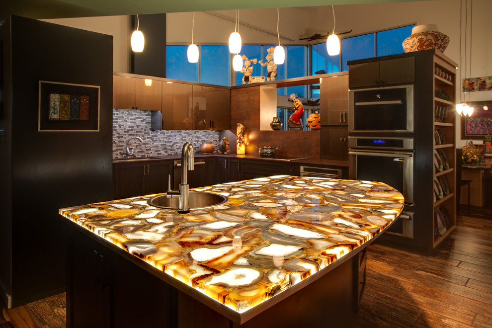 Backlit Agate Kitchen Countertop Contemporary Kitchen Albuquerque