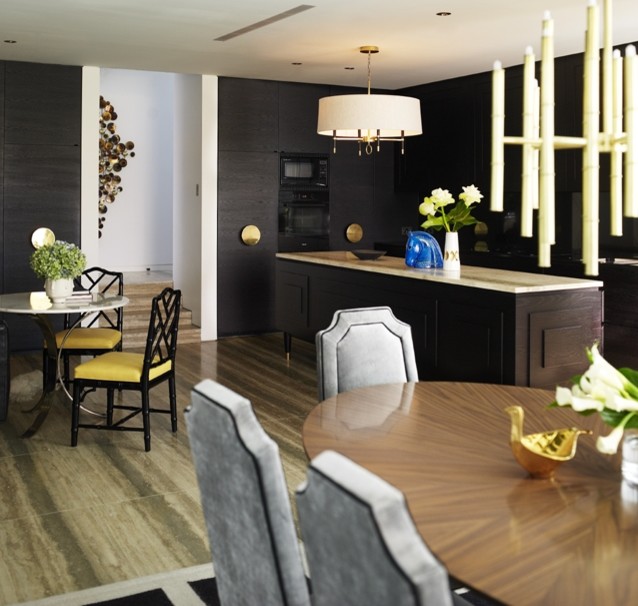 Balmain House featuring Designer Doorware's Round Handles in Antique