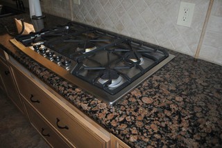 Baltic Brown Granite With Tile American Traditional Kitchen Other By Hatchett Design Remodel