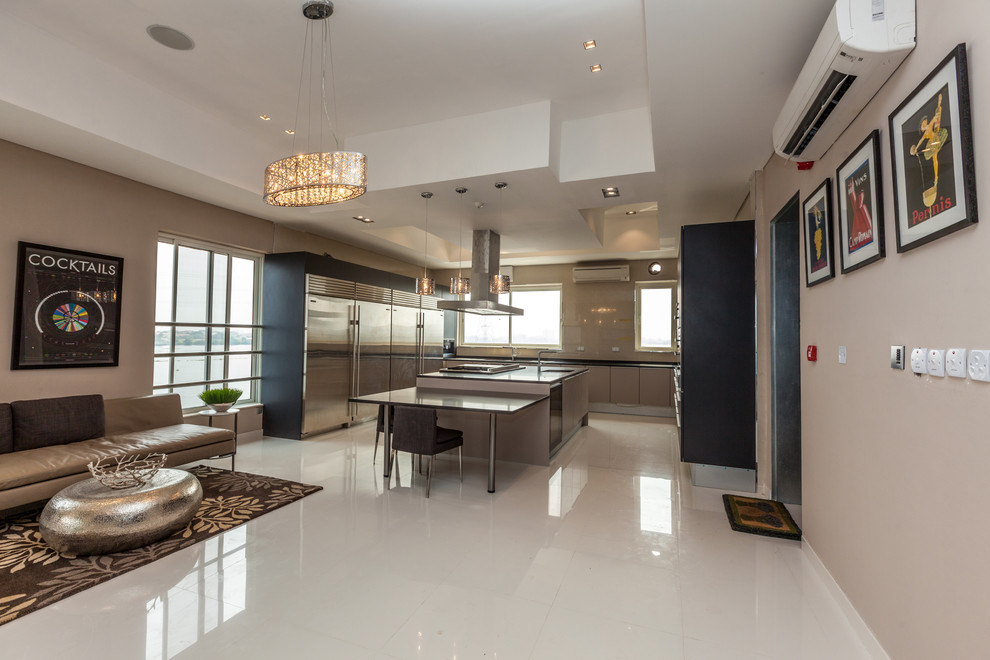 Banana Island, Lagos Nigeria - Contemporary - Kitchen - Miami - by Zelman Style Interiors