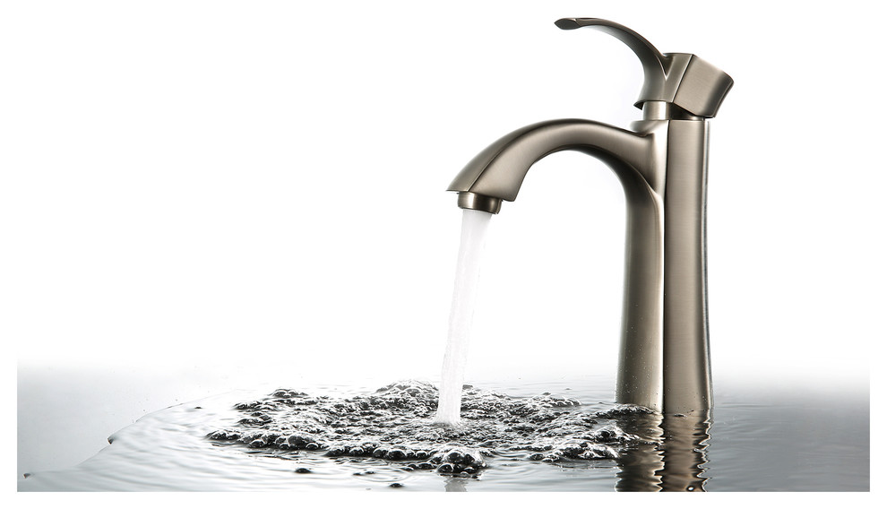 BAR3740BN SINGLE HANDLE BRUSHED NICKEL BAR FAUCET Modern Kitchen