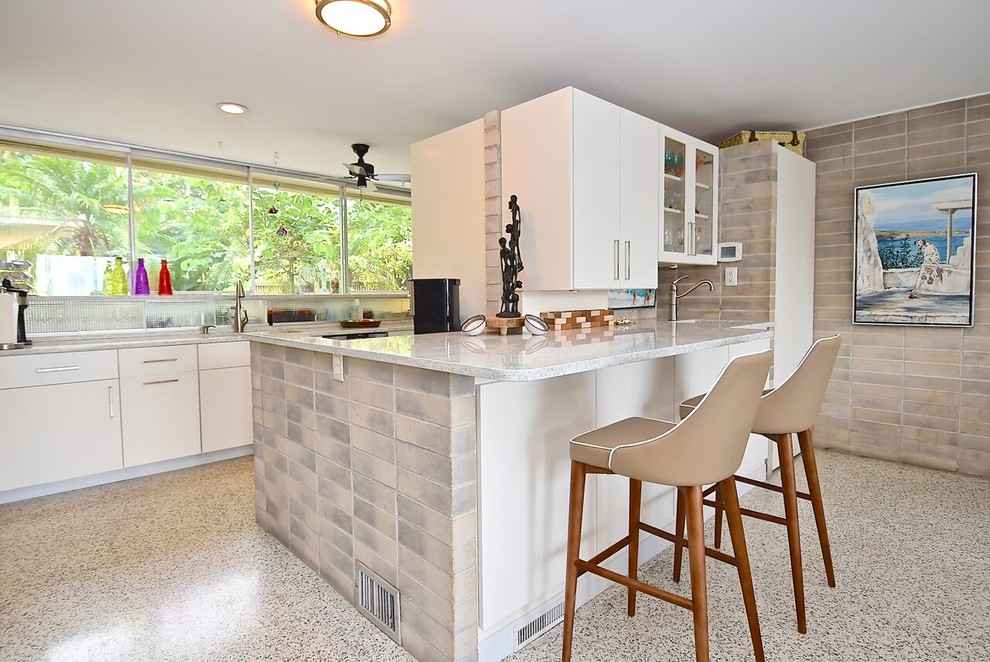 Bar Seating Sarasota Modern Kitchen Midcentury Kitchen Other By 