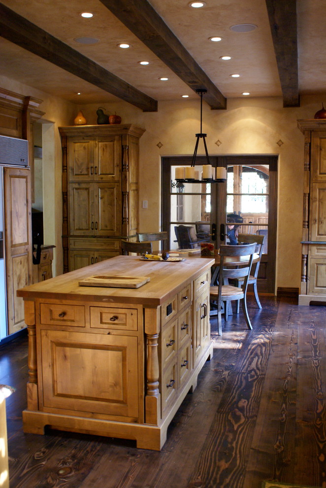 Inspiration for a rustic kitchen in Phoenix.