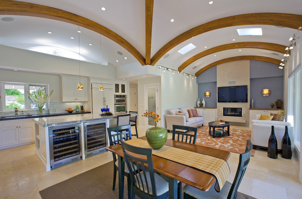 Barrel Ceiling Kitchen and Family - Contemporary - Kitchen - Nashville ...