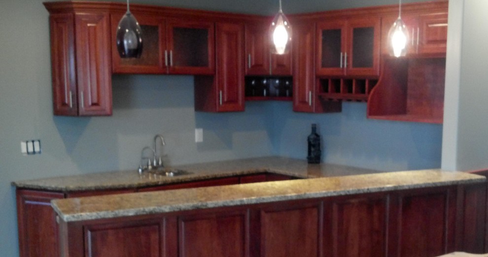 Basement Bar Traditional Kitchen Omaha by CK Kitchen & Bath