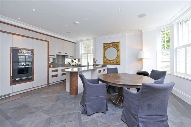 Battersea Park. Versailles in Norsewood Contemporary Kitchen