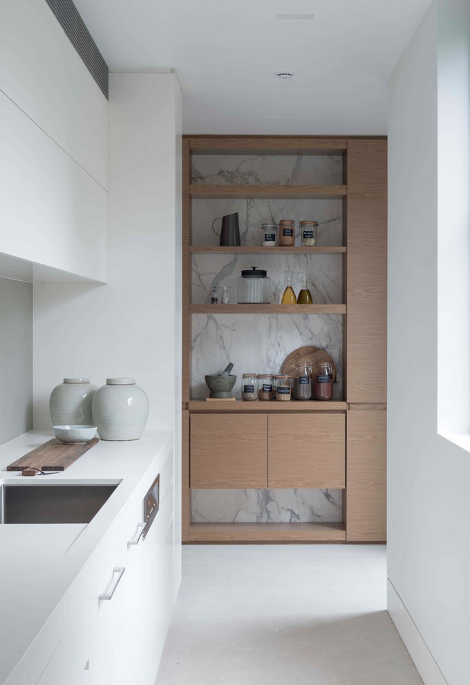 Example of a minimalist kitchen design in Sydney