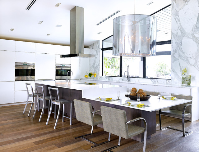 Islands With Furniture Style, Kitchen Island With Round Table Extension
