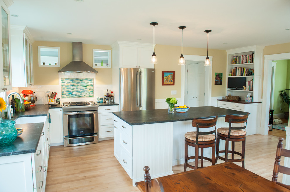 Bayview Traditional Kitchen Portland Maine by Steinberg Custom