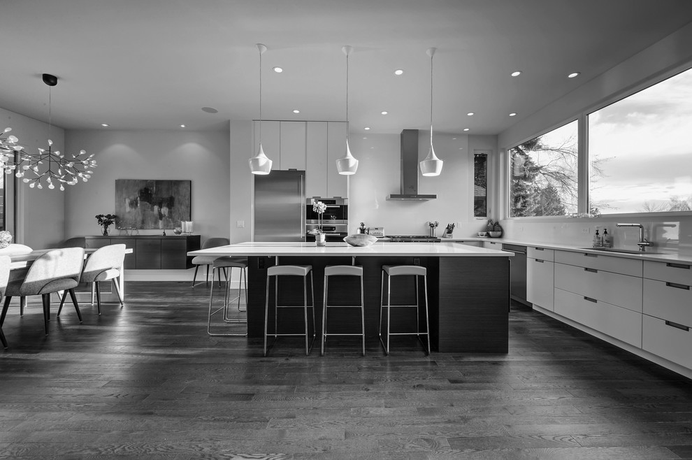 Baywest Urban Living Stanley Park Calgary Custom Home Modern Kitchen Calgary by
