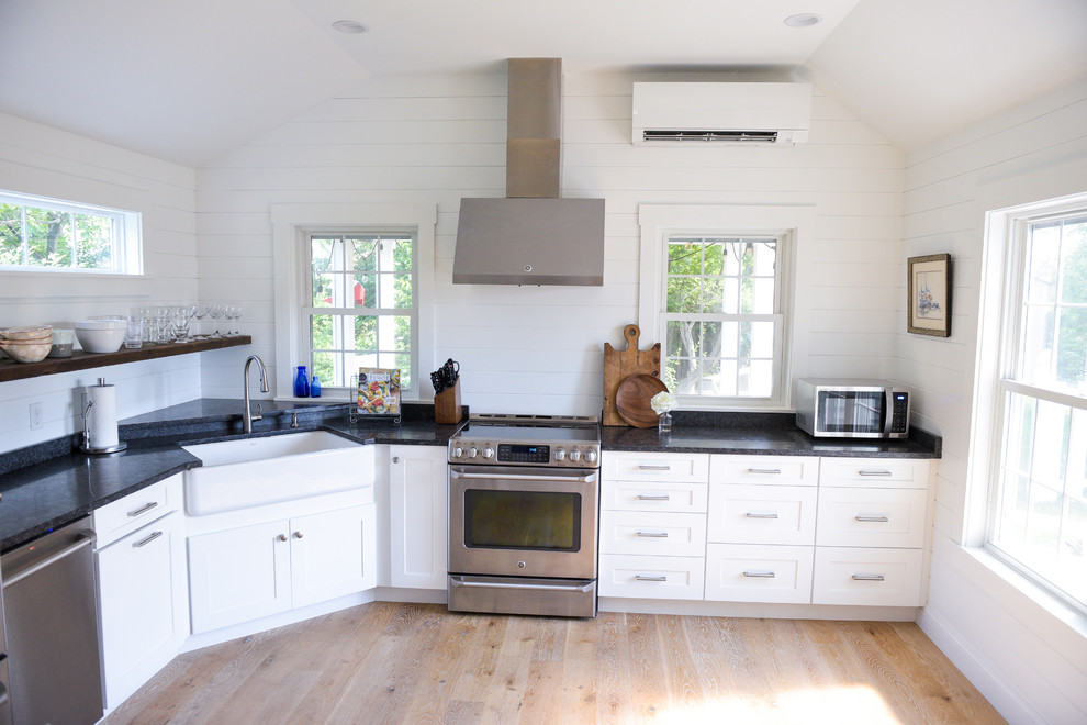 Beach Cottage Living Beach Style Kitchen Portland Maine by Casa