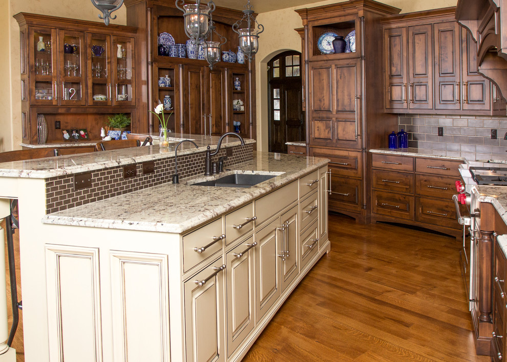 Beaded inset Traditional Kitchen Kansas City by Wende