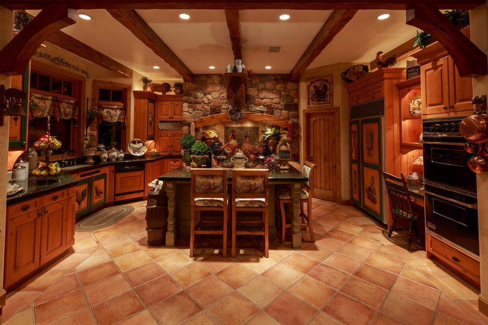 Inspiration for a rustic kitchen remodel in Salt Lake City