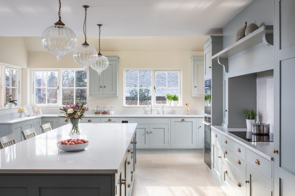 Inspiration for a classic kitchen in Kent.