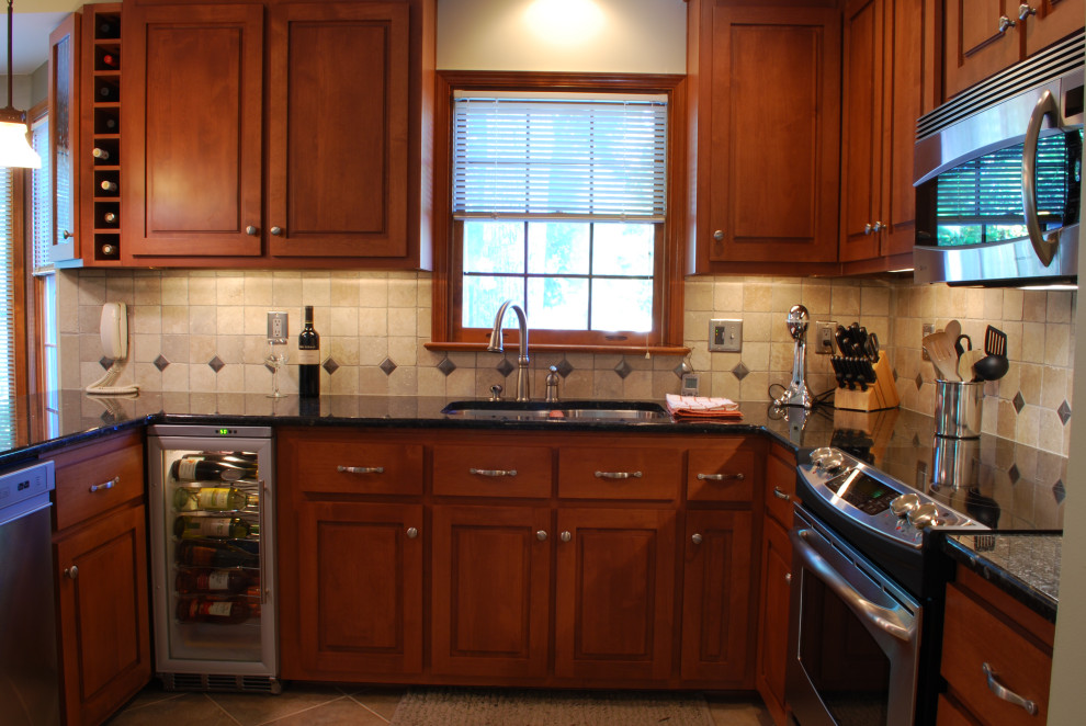 Beautiful Kitchen Transformation Done In Alder With A Honey Stain