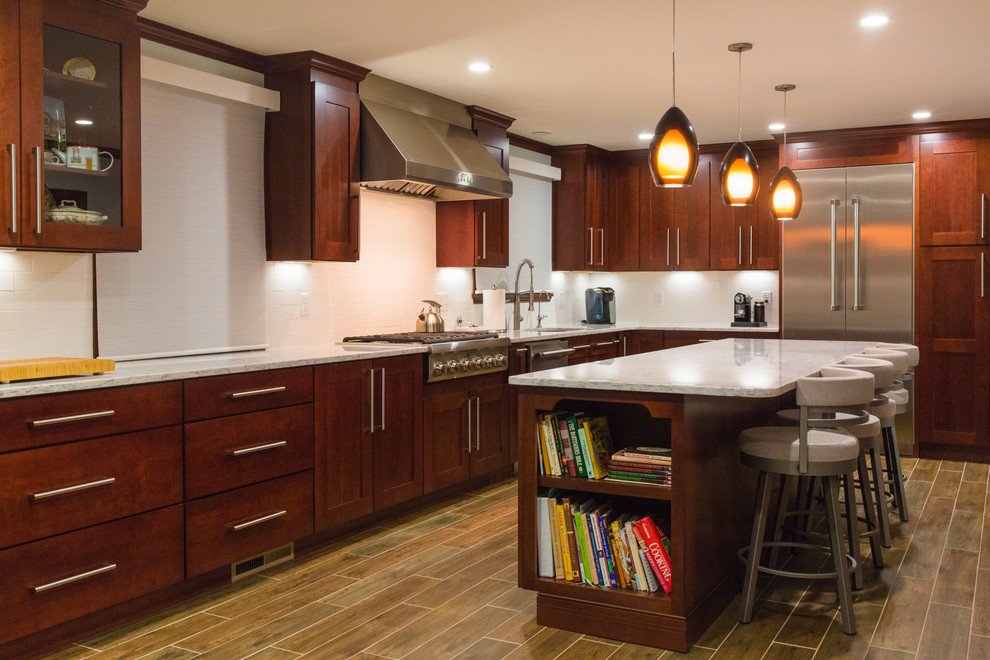 Beautiful New Kitchen In Taunton Ma Eclectic Kitchen Providence By American Wallpaper Design
