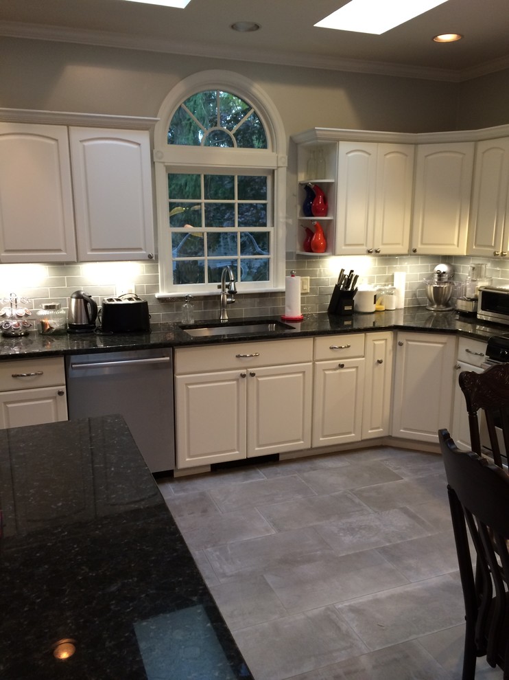 Before & After Cosmetic Kitchen Remodel Traditional Kitchen New