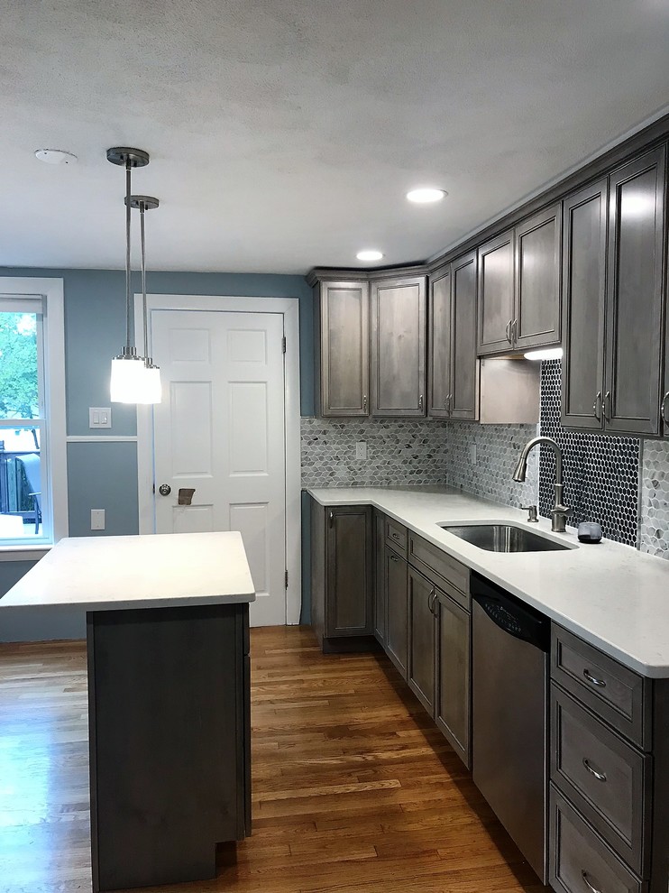 Belmont Massachusetts New England Colonial House Kitchen Remodel And Redesign Modern Boston By Bel Bath Design Houzz Colonial House Kitchen Remodel, Modern Kitchen Cabinets Massachusetts
