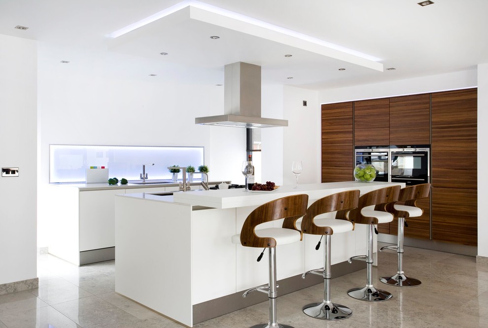 Photo of a contemporary kitchen in Belfast.