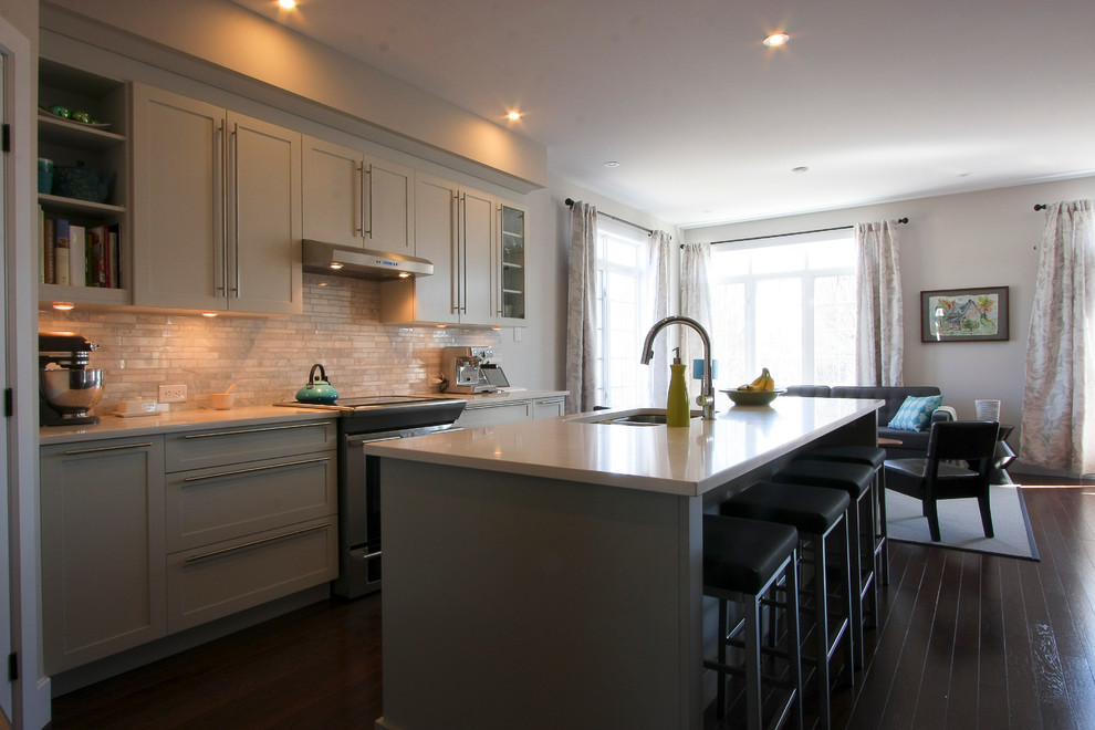 Bergeron House Transitional Kitchen Ottawa by Raw Plum Design