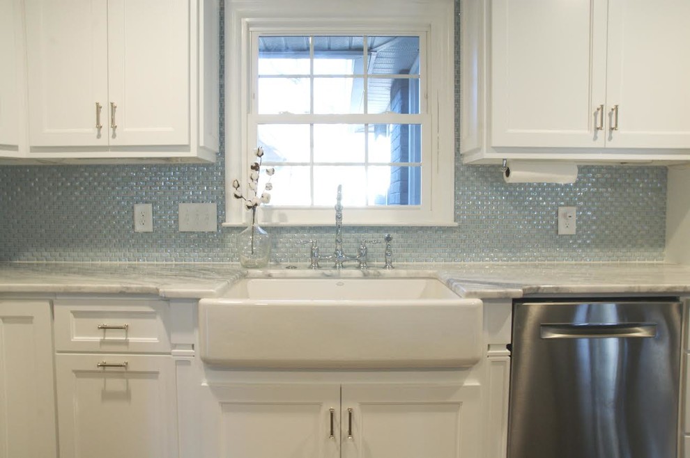 Bess's Kitchen Renovation Curved Milk Glass Tile Backsplash
