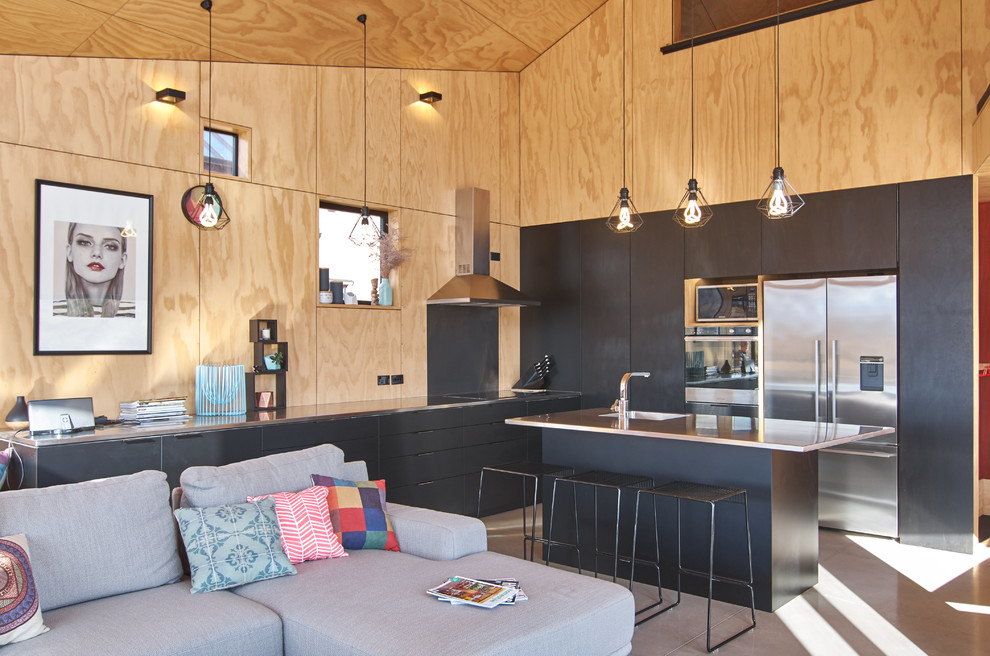 Design ideas for a contemporary kitchen in Dunedin.