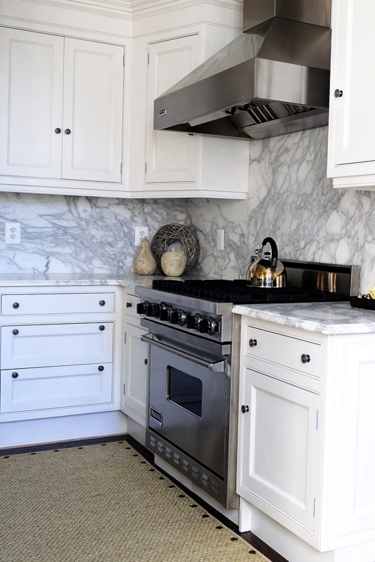 Bethesda MD Calacatta Gold Marble Kitchen Traditional Kitchen