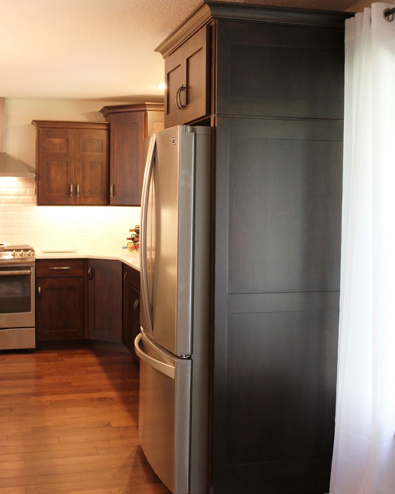 Bettendorf, IA Kitchen in Dark Mocha With Painted Gray