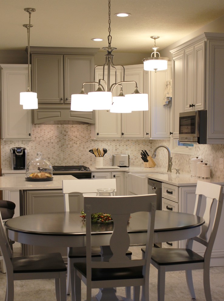 Bettendorf, IA The Perfect Greige Kitchen Palette Traditional