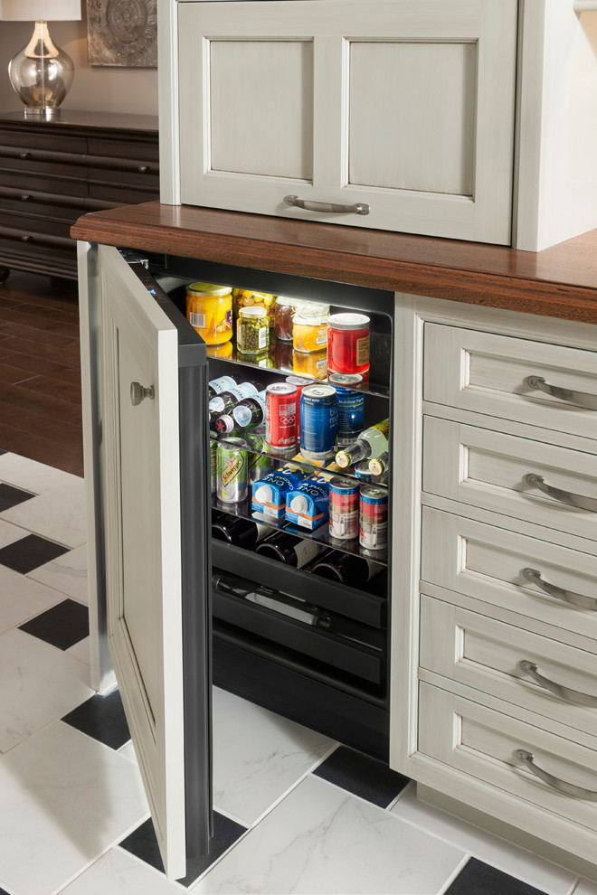Beverage Center Traditional Kitchen Other by WoodMode Fine