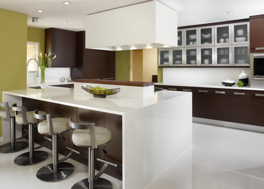 Inspiration for a contemporary kitchen remodel in Detroit