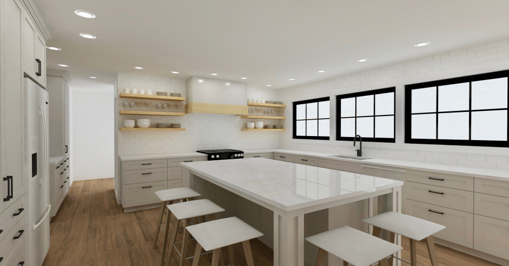 Beverly Hills Kitchen Design Farmhouse Kitchen Detroit by Labra