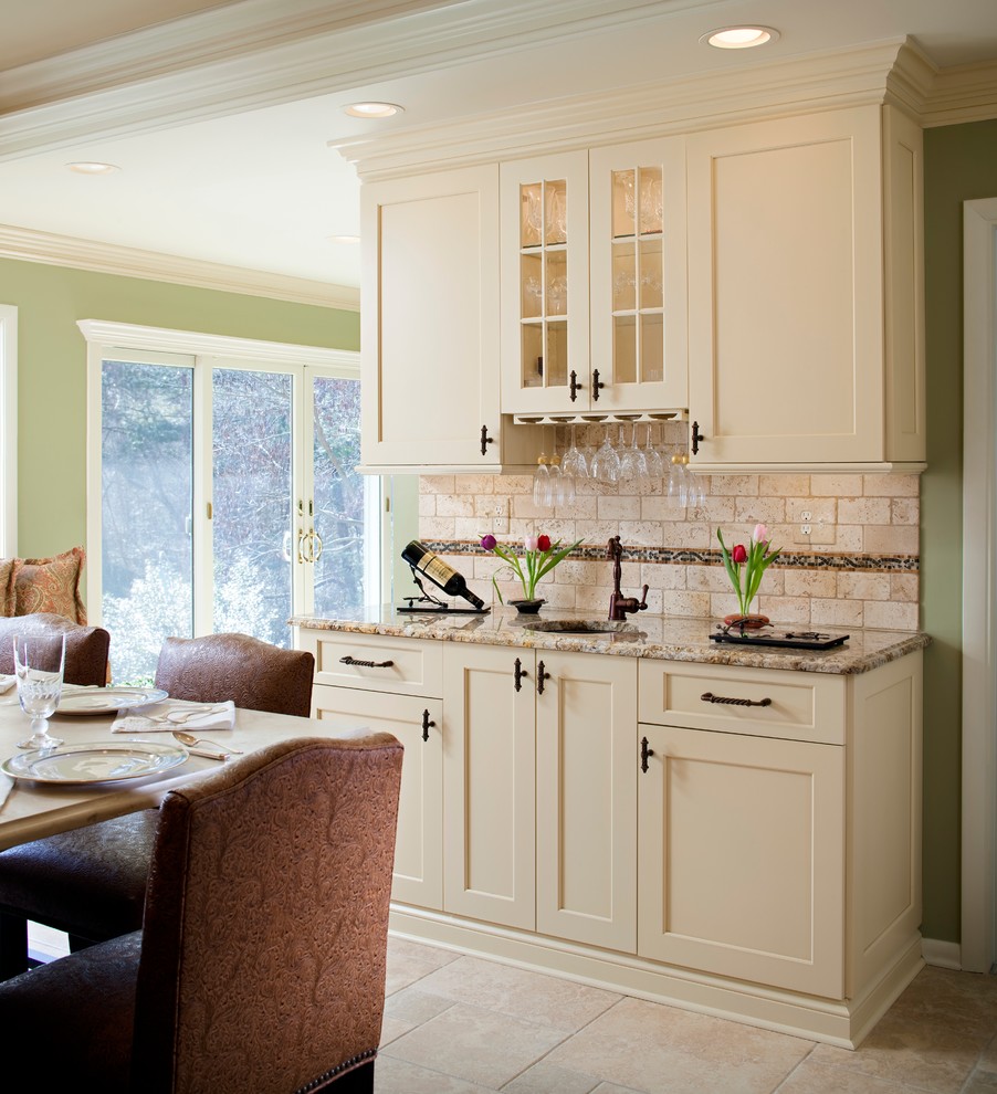 Example of a large classic kitchen design in Other
