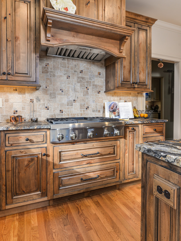 Inspiration for a large rustic kitchen in Other.