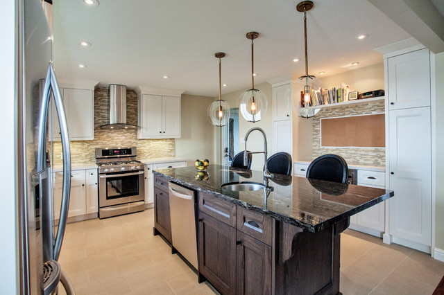 Black and Tan Kitchen - Transitional - Kitchen - Toronto - by Madison ...