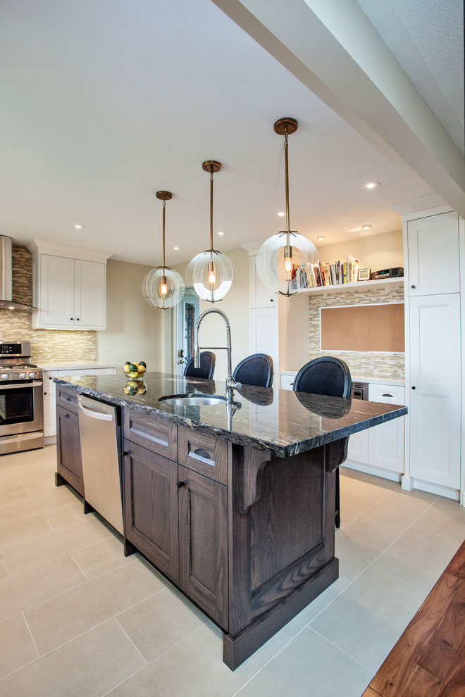 Black and Tan Kitchen Transitional Kitchen Toronto by Madison