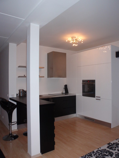 Black & White kitchen - Modern - Kitchen - Other | Houzz AU