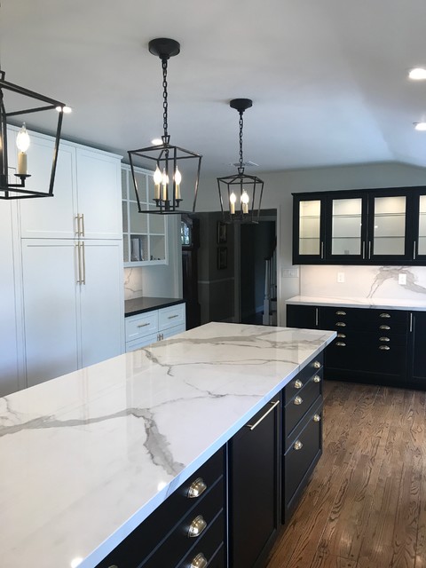 Black & White Kitchen - Traditional - Kitchen - Other - by Kenman