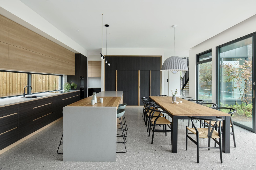 Example of a trendy kitchen design in Canberra - Queanbeyan