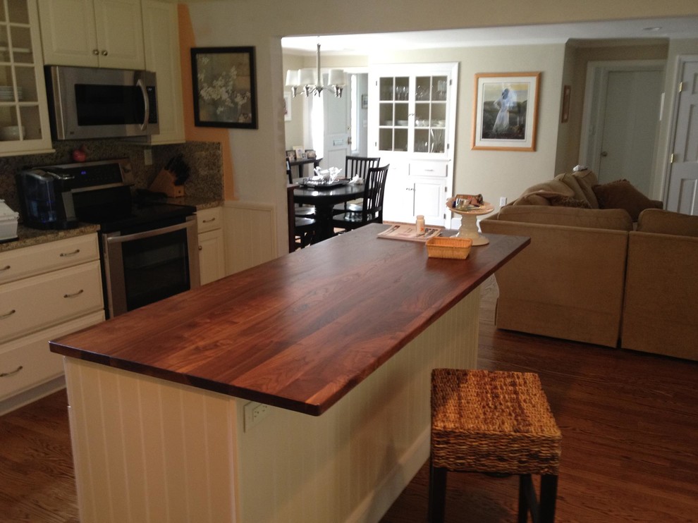 Black Walnut Wood Countertops - Traditional - Kitchen - Atlanta - by ...