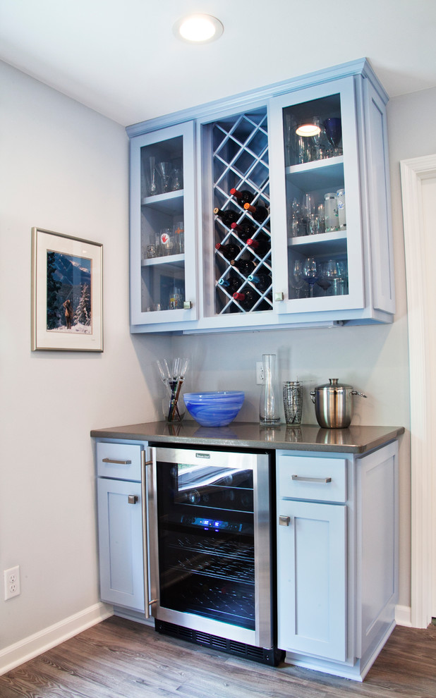 Blue Bird Kitchen Transitional Home Bar Milwaukee by Mukwonago
