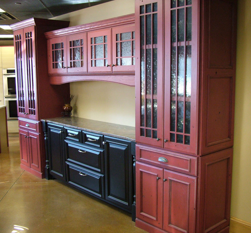 75 Purple Kitchen with Beaded Inset Cabinets Ideas You'll Love - November,  2022 | Houzz