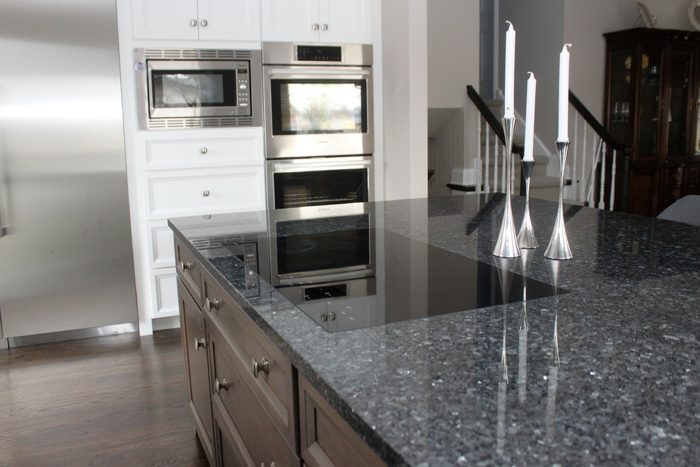 Blue Pearl Granite Kitchen Countertops - Kitchen - Chicago - by Euro ...